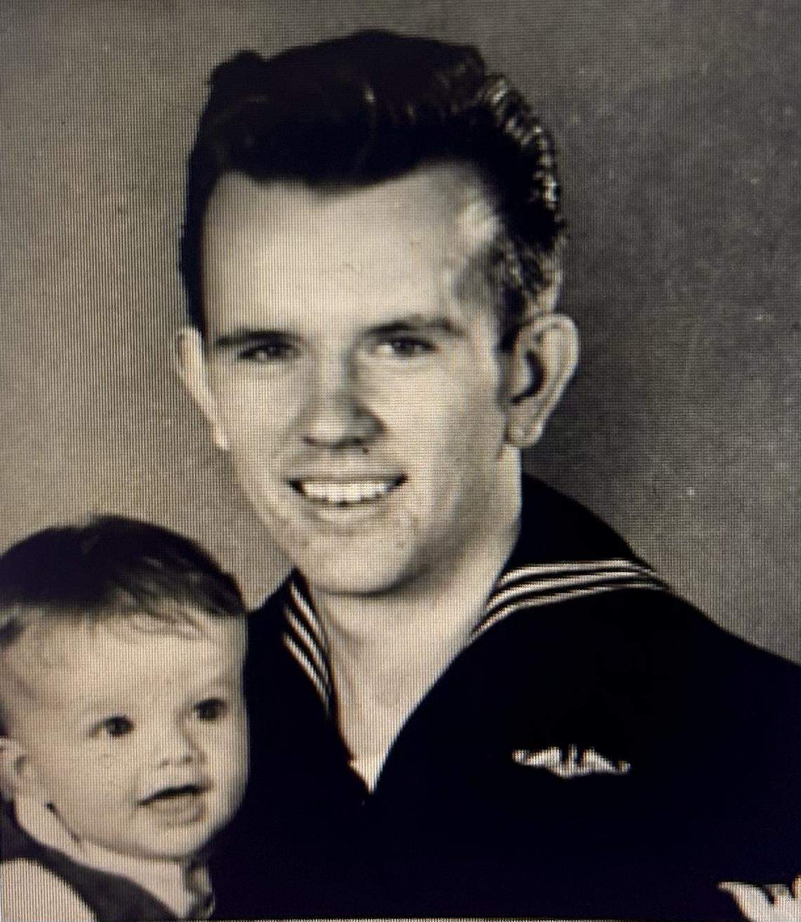 Roy Hendrix, shown here in 1963 with his son Sonny, was a passenger on Eastern Flight 212 in 1974.