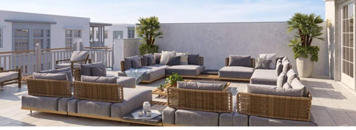 Homes in The Cape Lake Norman will include outdoor patios.