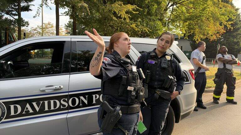 In one of the Charlotte area’s safest towns, what do police officers do all day?
