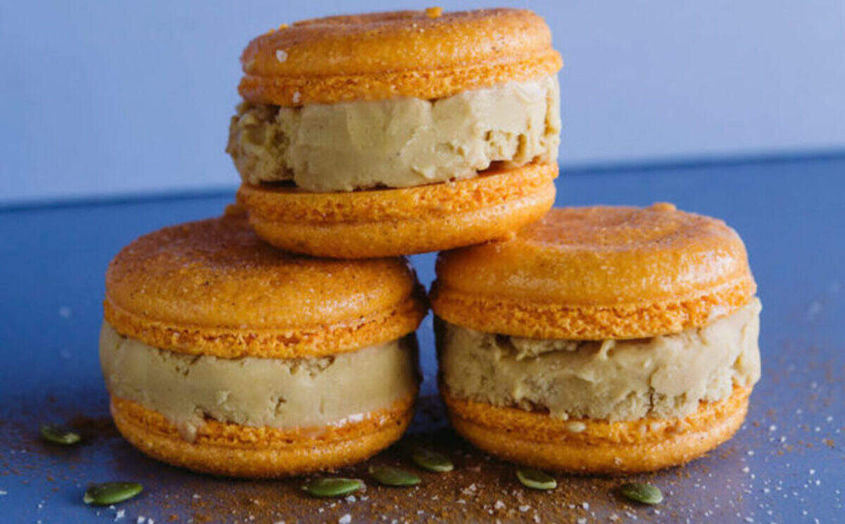 Amelie’s typically has a rotating menu of macaron flavors to choose from.