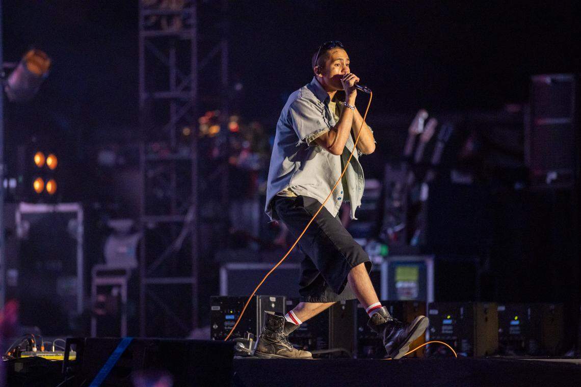 Dominic Fike at Lovin’ Life Music Fest in Charlotte, NC on May 3, 2024.