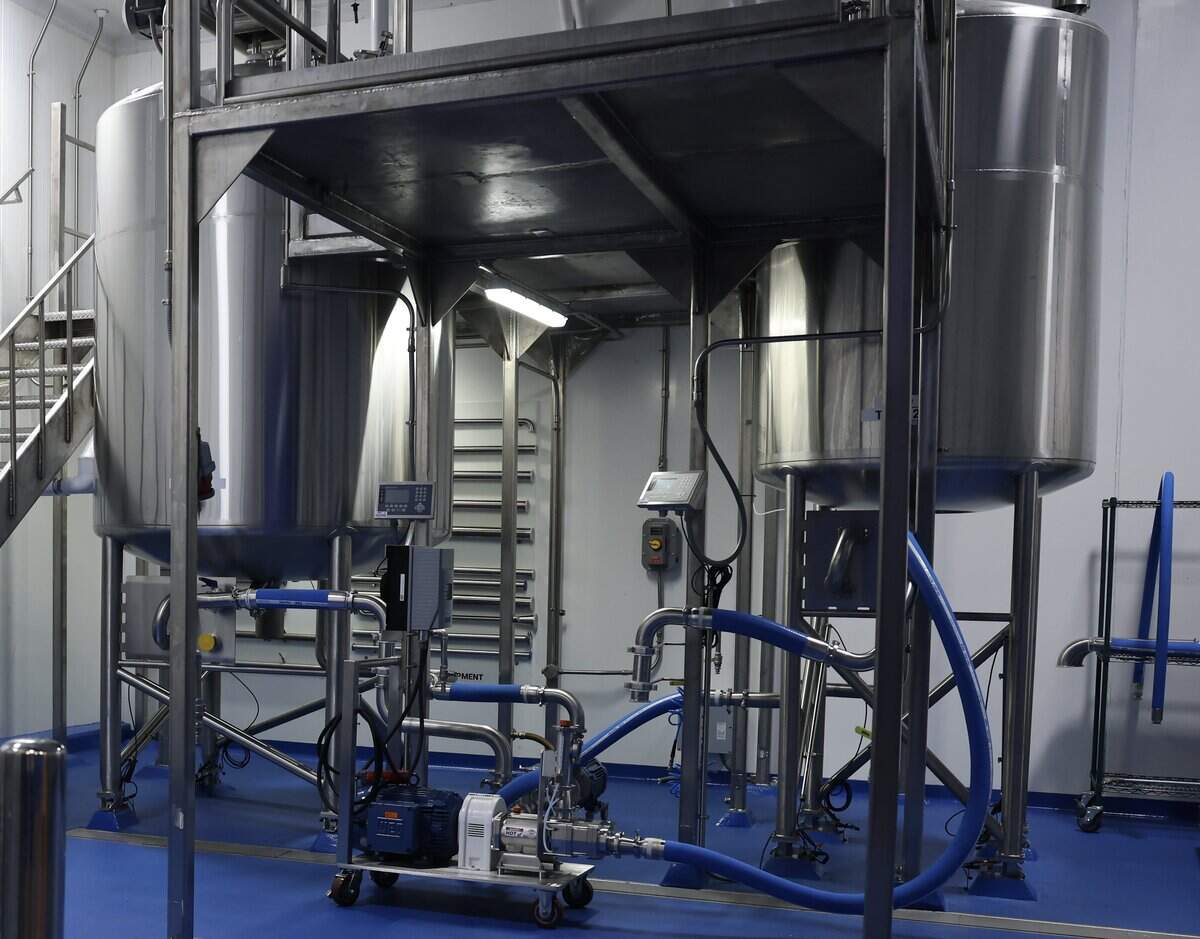 Equipment used to make flavors was one of the attractions at the Custom Flavors grand opening of its east coast facility in Concord on Thursday, June 11, 2026