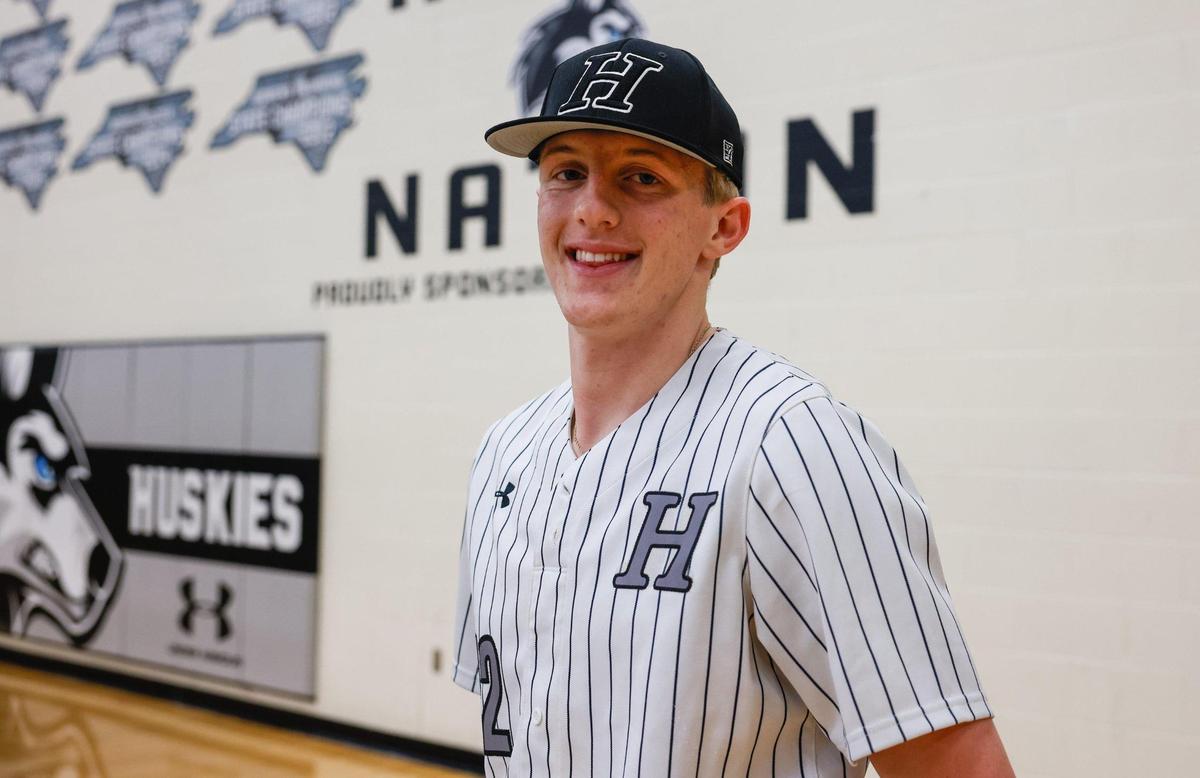 Tyler Baird, a baseball player at Hough High School, is one of the best players in the state and a major college recruit.