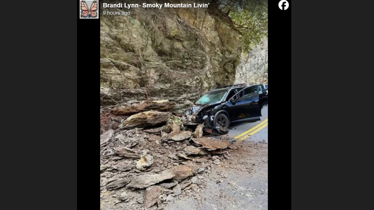 The “rockfall” happened around 11:30 a.m Friday on Little River Road and resulted in an 8-mile stretch of road being closed for hours.