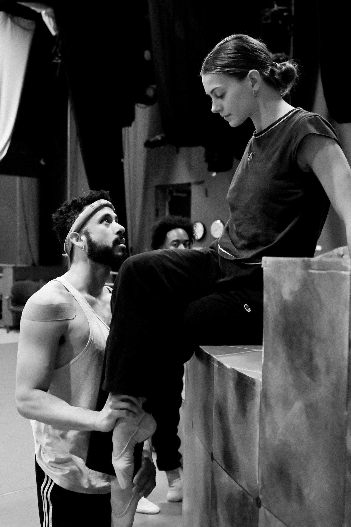 First Company Dancers Anna Mains and Mario Gonzalez in rehearsal for “Carmen.”