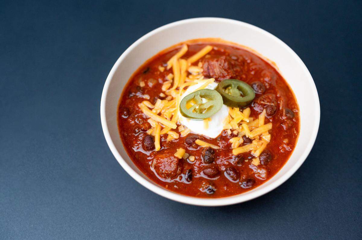 City Barbeque’s brisket chili is on the menu for a limited time.