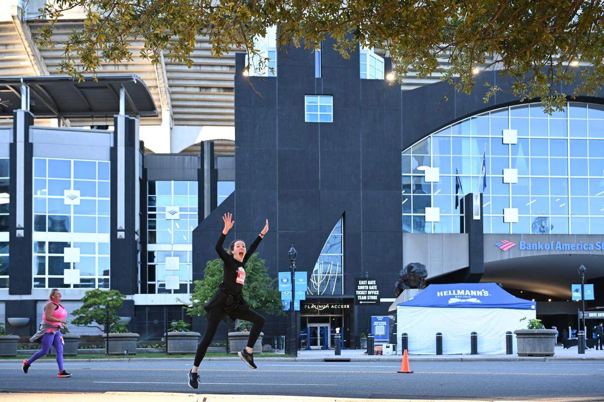 Participants take part in the 20th annual Novant Health Charlotte Marathon on Saturday, Nov. 16, 2024, in Charlotte