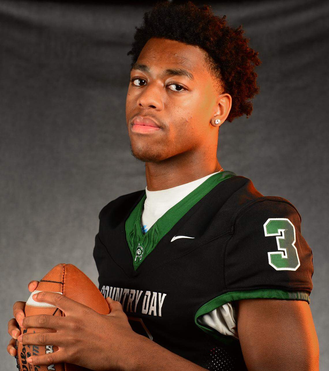 Charlotte Country Day School Buccaneer wide receiver Braylon Clark on Tuesday, December 9, 2025.