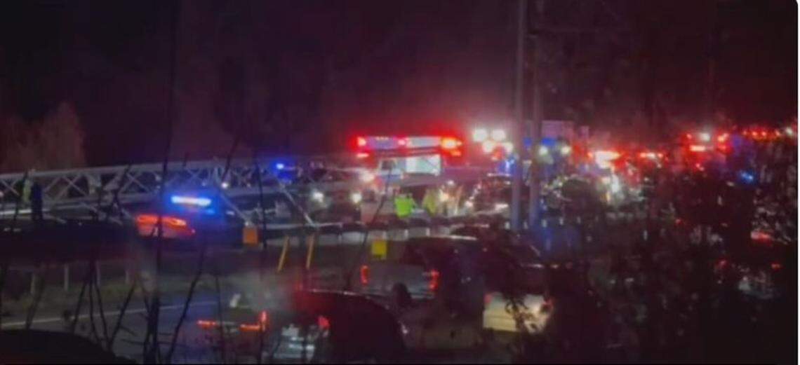 Two people were hospitalized with serious injuries in a wreck that closed Interstate 77 South for seven hours late Friday and early Saturday, Nov. 28-29, 2025, authorities said.