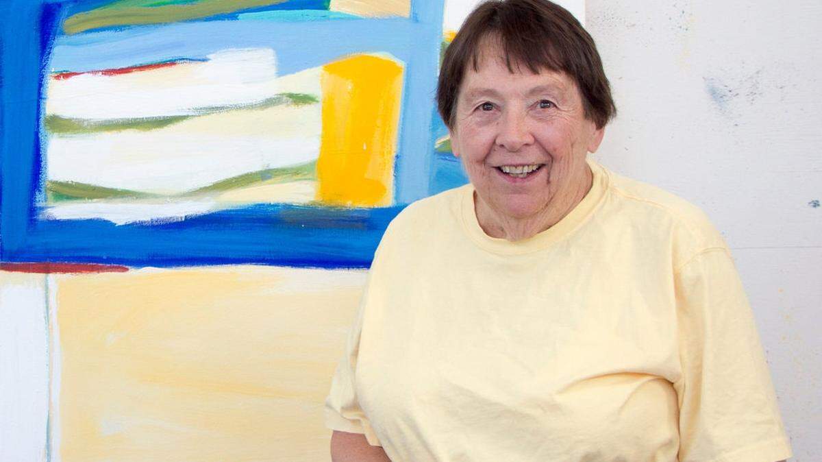 This is a photo of artist Lee Hall in her studio in 2013. Hall, who passed away in 2017, was a nationally acclaimed artist whose work was exhibited alongside major artists like Jackson Pollock, Willem de Kooning and Robert Motherwell. An exhibition of her work is on display through Jan. 11 at Jerald Melberg Gallery in Charlotte.