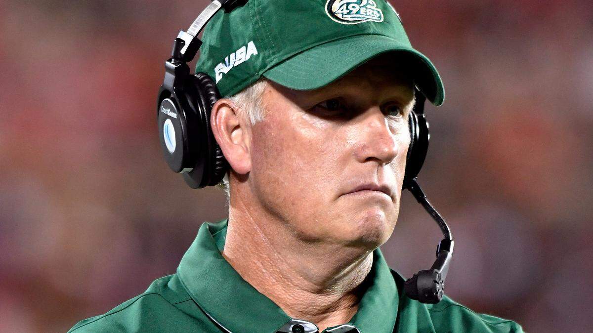 Brad Lambert will enter his eighth season as the Charlotte 49ers' football coach.