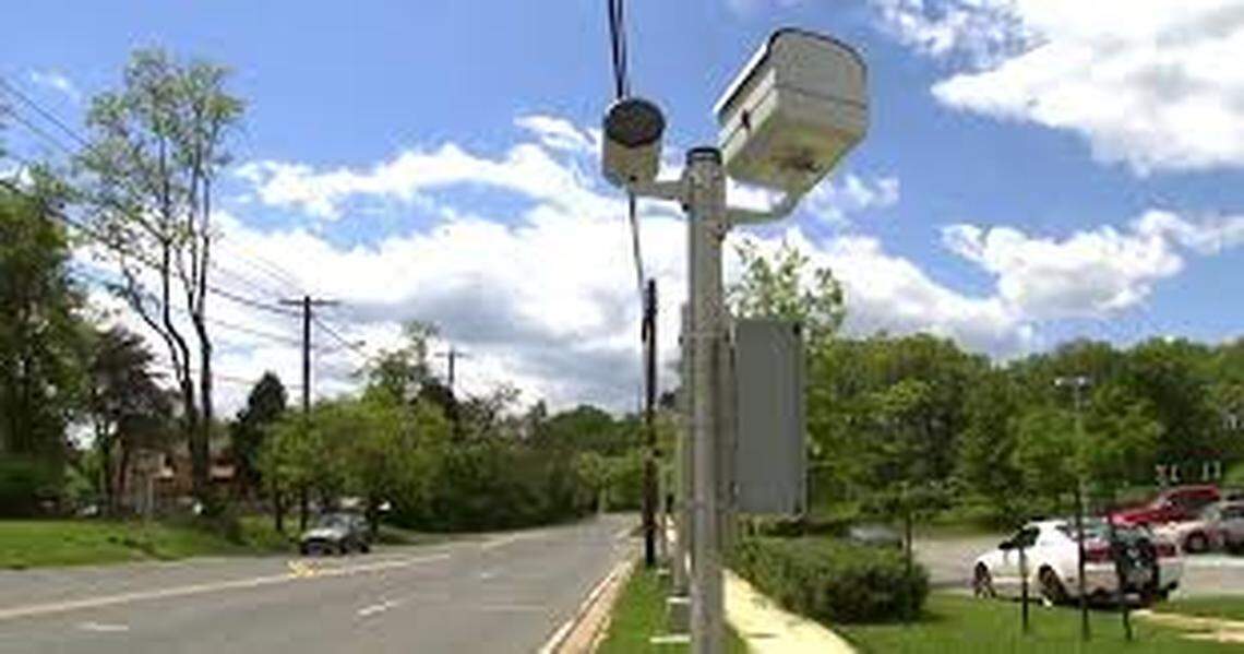 A speed camera used in Montgomery County, Maryland, where a successful automated enforcement program has operated for years.