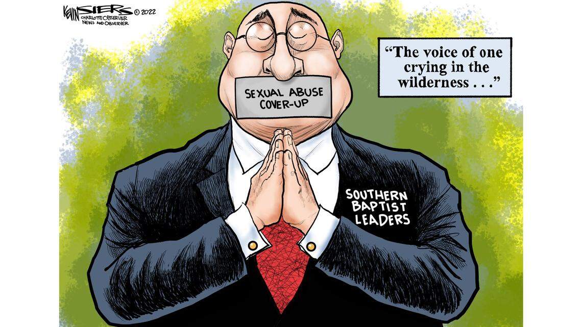 Kevin Siers cartoon: Southern Baptist Cover-up