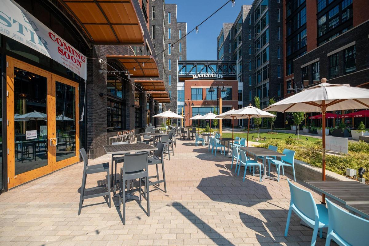 STIR has a large patio and plenty of space at half capacity.