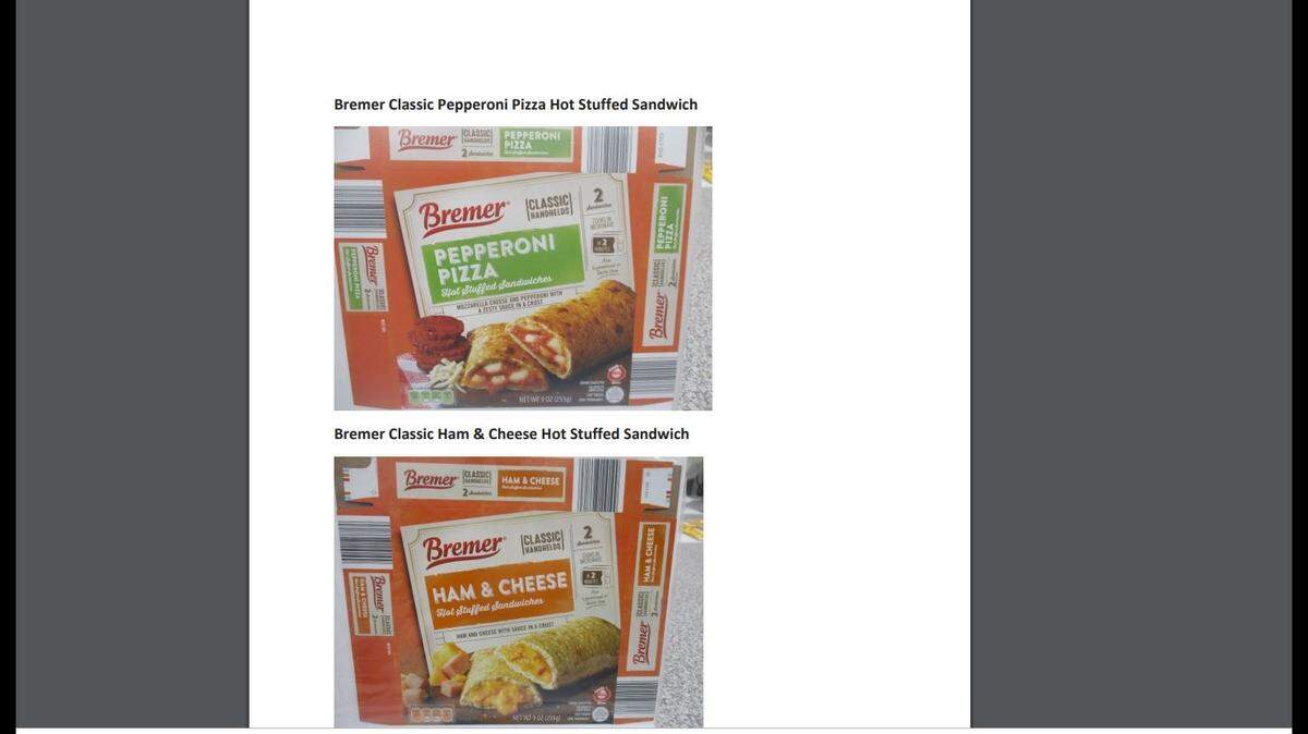 J & J Snack Foods Handhelds Corp of Holly Ridge, North Carolina, is recalling 56,578 pounds of stuffed sandwich products that may be contaminated with plastic that consumers might not see, according to the U.S. Department of Agriculture’s Food Safety and Inspection Service.