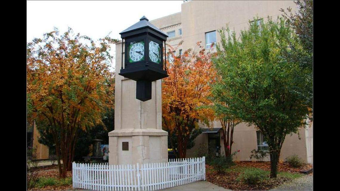 This century-old clock will disappear this week from the Downtown square in Lenoir, due to unsafe conditions, officials say.