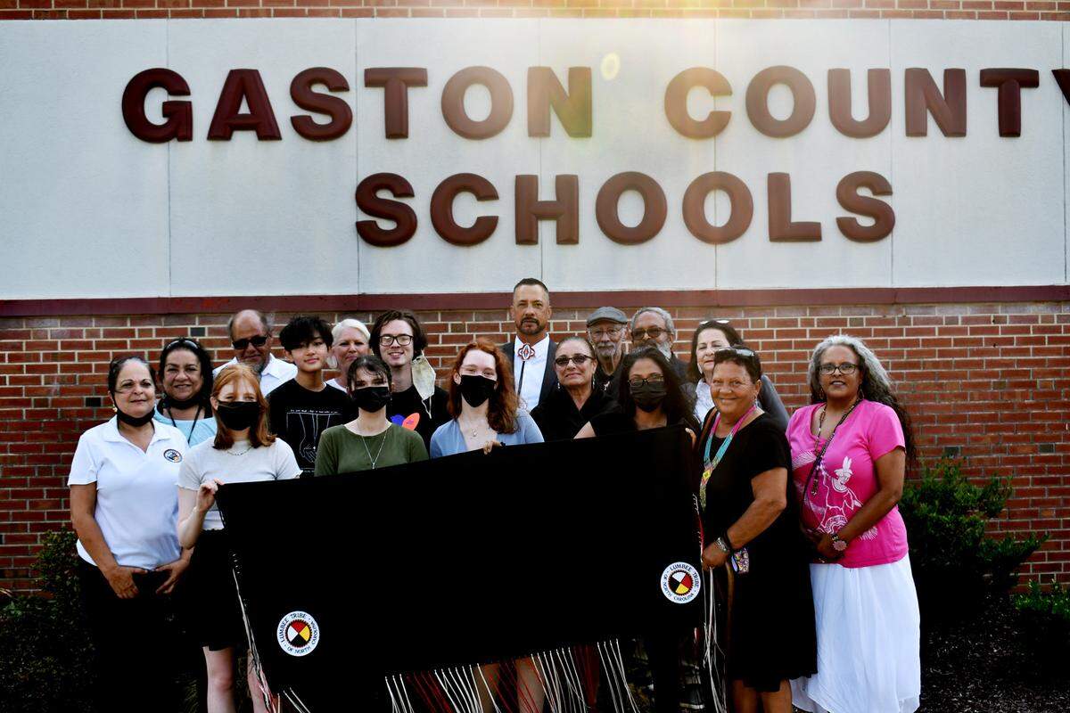 Members of the Lumbee Tribal Council have joined activists in Gaston County to petition the school district to rename South Point’s mascot.