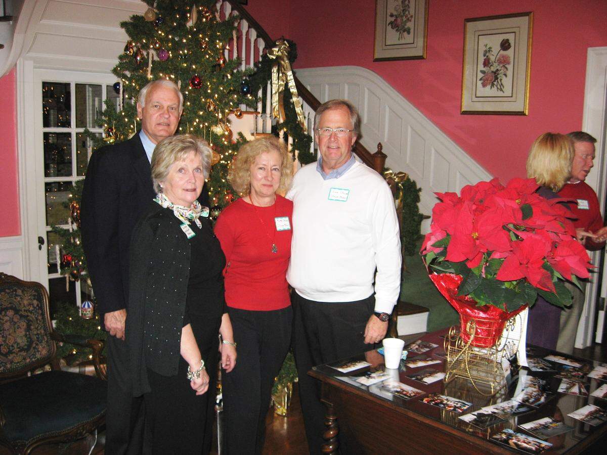 From left Jon Closson of Watson Insurance, Judy Closson of Keep Belmont Beautiful and Martha and Sam Stowe of Stowe Manor and Pinsto Inc. attended the Belmont Chamber’s Networking After Work event in 2006.