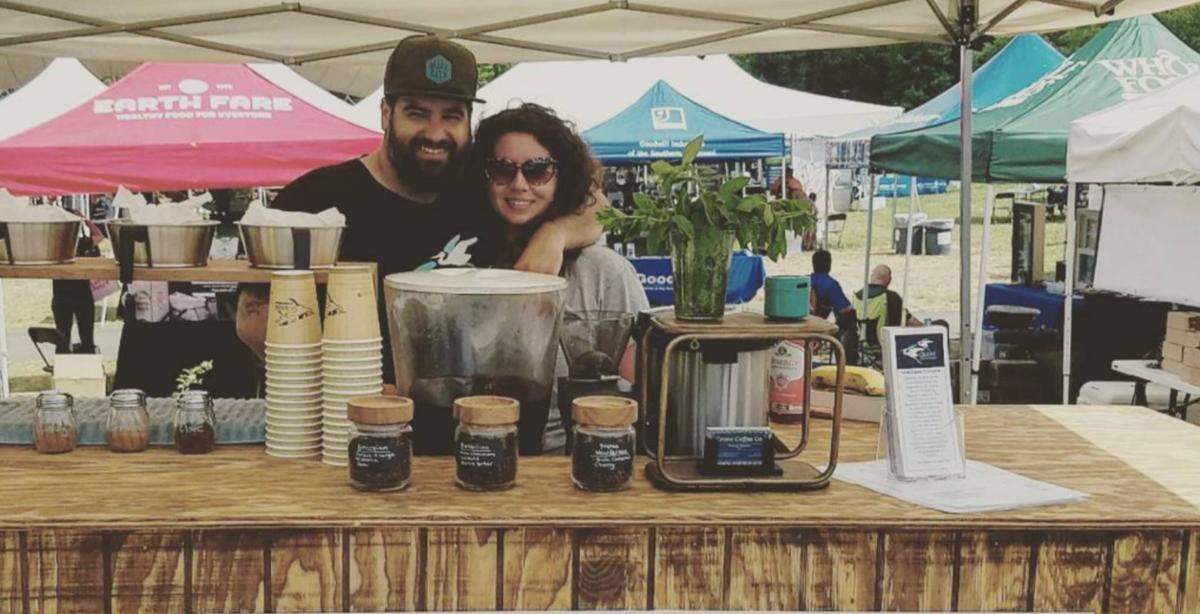 Kris Zouzoulas, left, is the owner and founder of Crane Coffee.