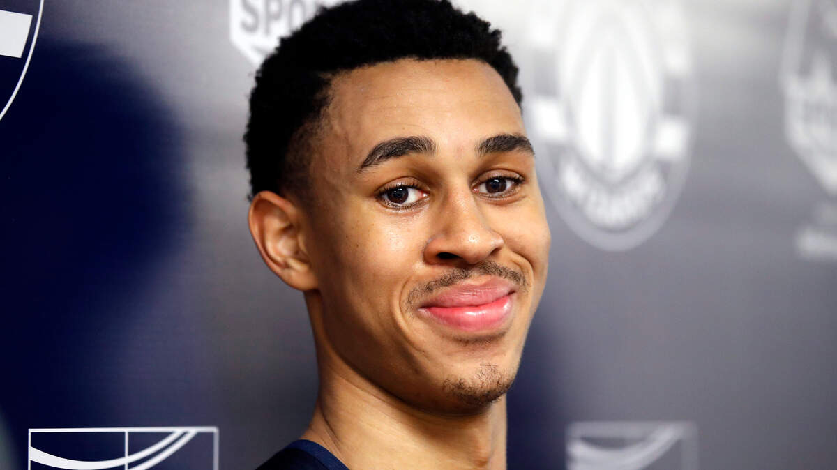 NBA draft prospect Zhaire Smith, a guard from Texas Tech, worked out for the Charlotte Hornets at the Spectrum Center.