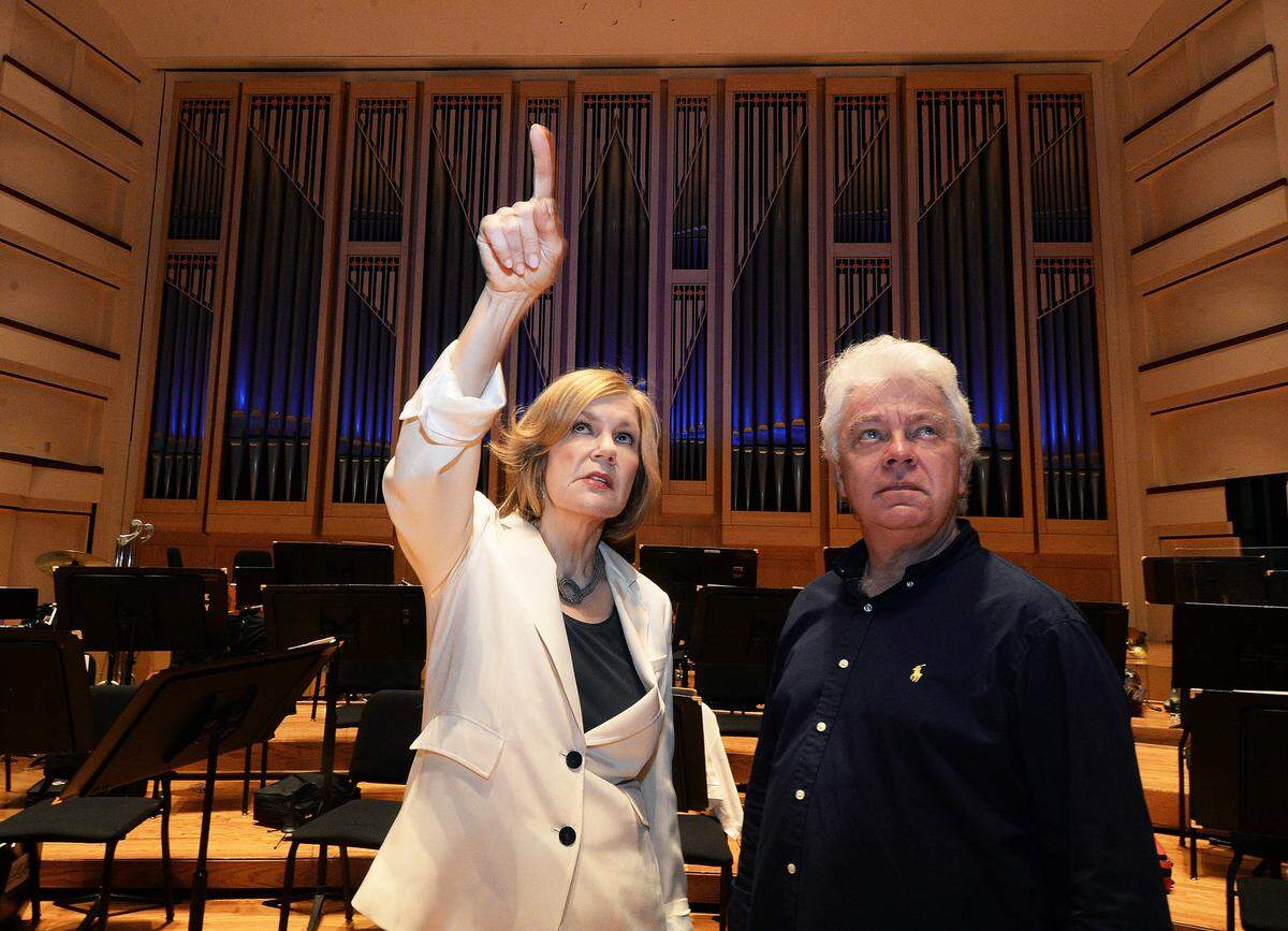 Former Charlotte Symphony president and CEO Mary Deissler, in a 2016 file photo with Charlotte Symphony Orchestra conductor Christopher Warren-Green. Deissler left the post this summer, but during her time with the symphony she led the organization back onto firm financial footing.