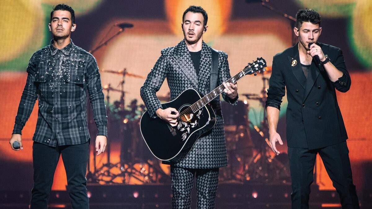 The Jonas Brothers perform at Spectrum Center on Wednesday night in Charlotte.