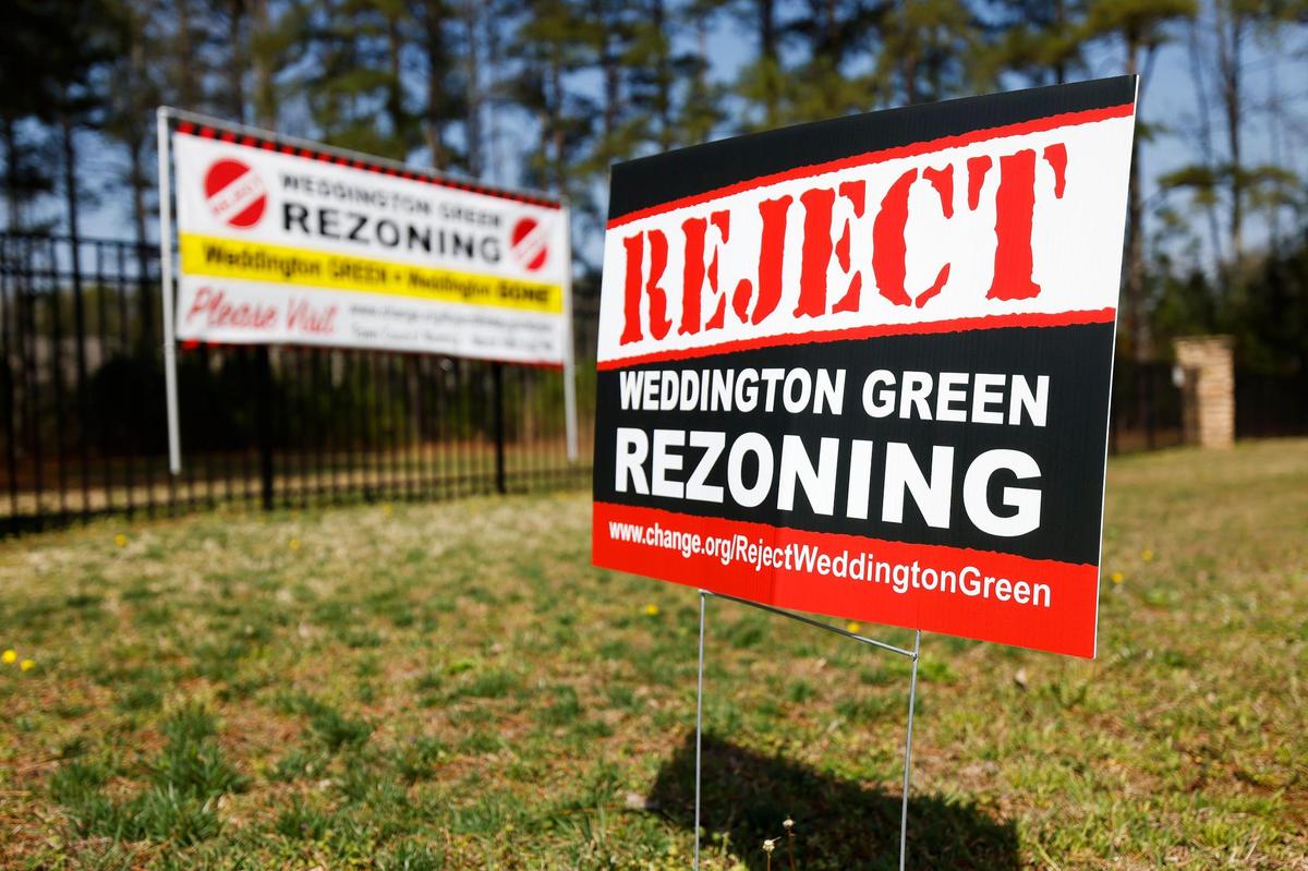 Some Weddington residents have voiced opposition to a proposed 80-acre development. An online petition has garnered roughly 2,000 signatures against the project, which would bring about 200 new homes, retail and an 8.5-acre park.