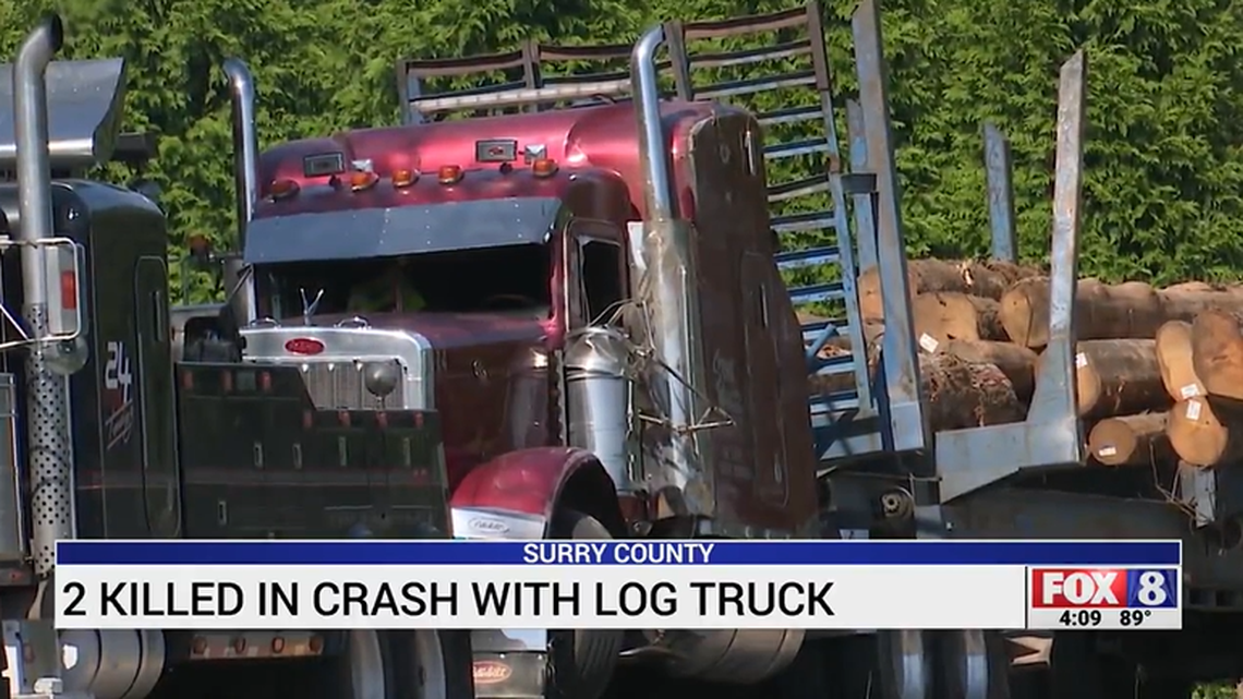 The truck “lost part of its load” when it overturned, North Carolina trooper said.