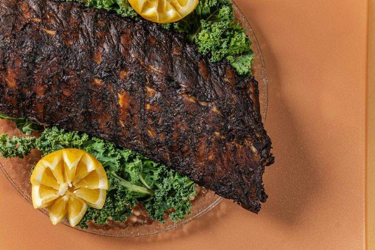 Ribs come two ways at Nicole’s Good Eats & Sweets: BBQ Jamaican Jerk or BBQ Smoked.
