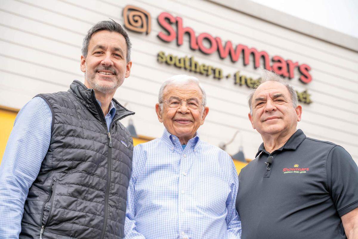 Showmars CEO Dean Peroulas, founder George Couchell and former CEO Konstantine Zitsos.