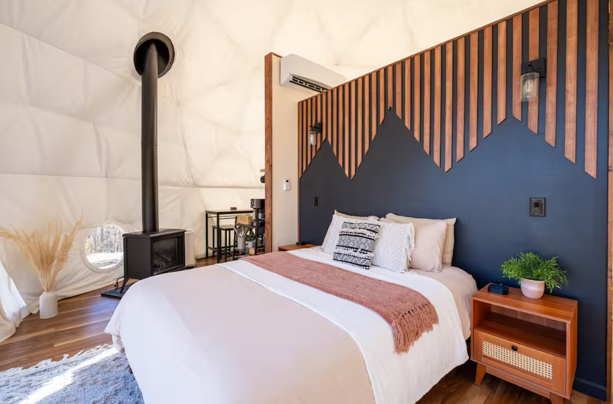 The “Smoky Mtn Dome” Airbnb in Whittier, NC.