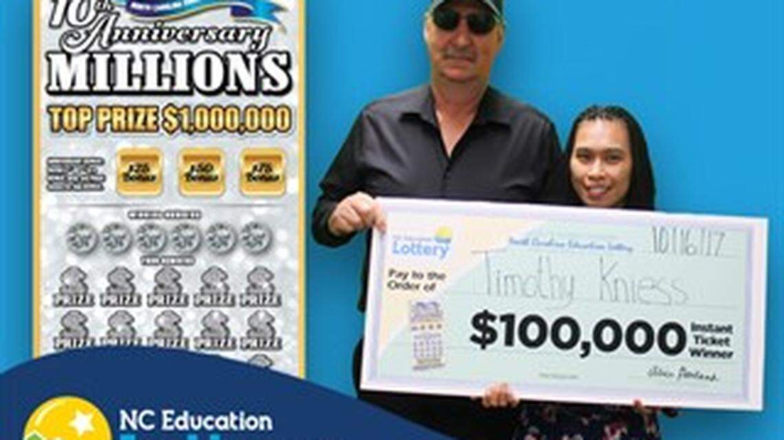 Timothy Kniess of Iron Station got lucky the first time when he won a $100,000 lottery prize in October. Six months later, he walked away from a helicopter crash on his front lawn.
