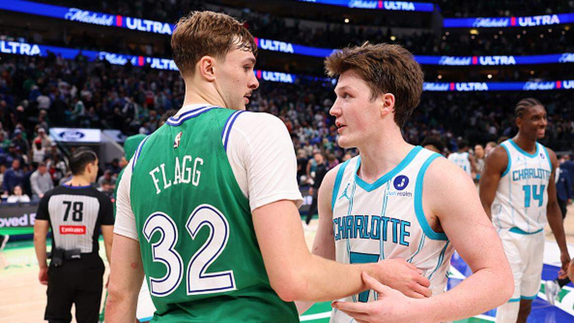 Former Duke teammates Cooper Flagg (left) and Kon Knueppel are the two top candidates for the NBA’s Rookie of the Year award.