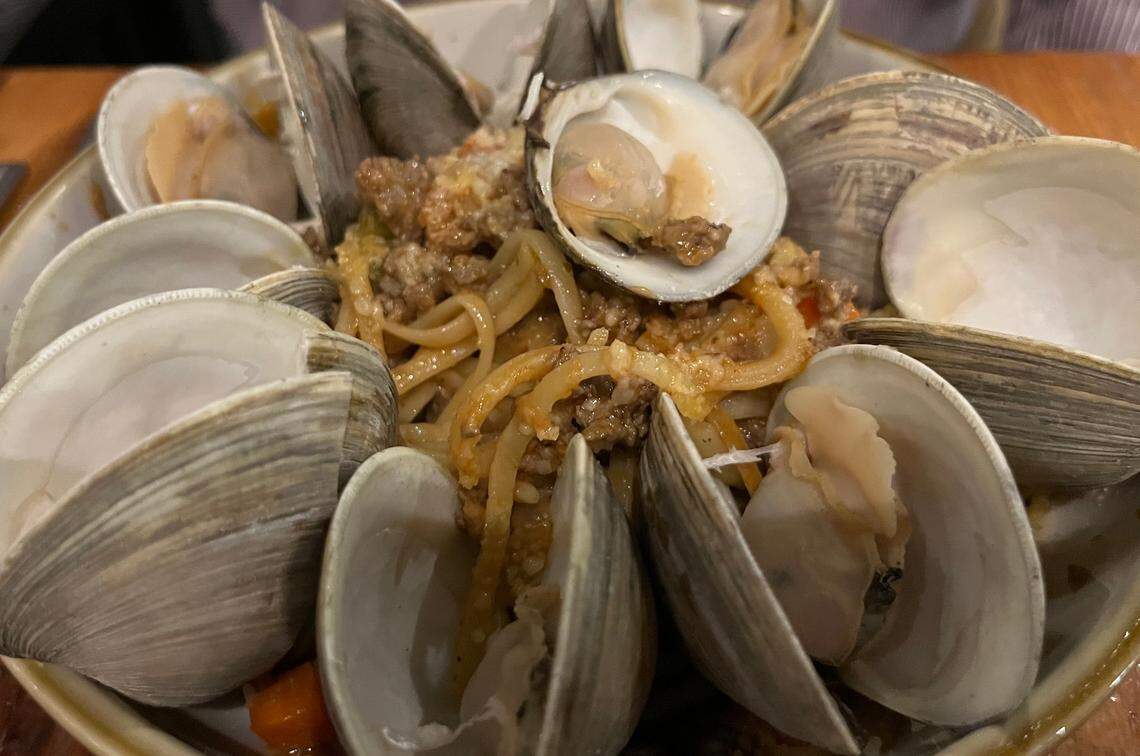 A seafood pasta dish from Rocksalt.