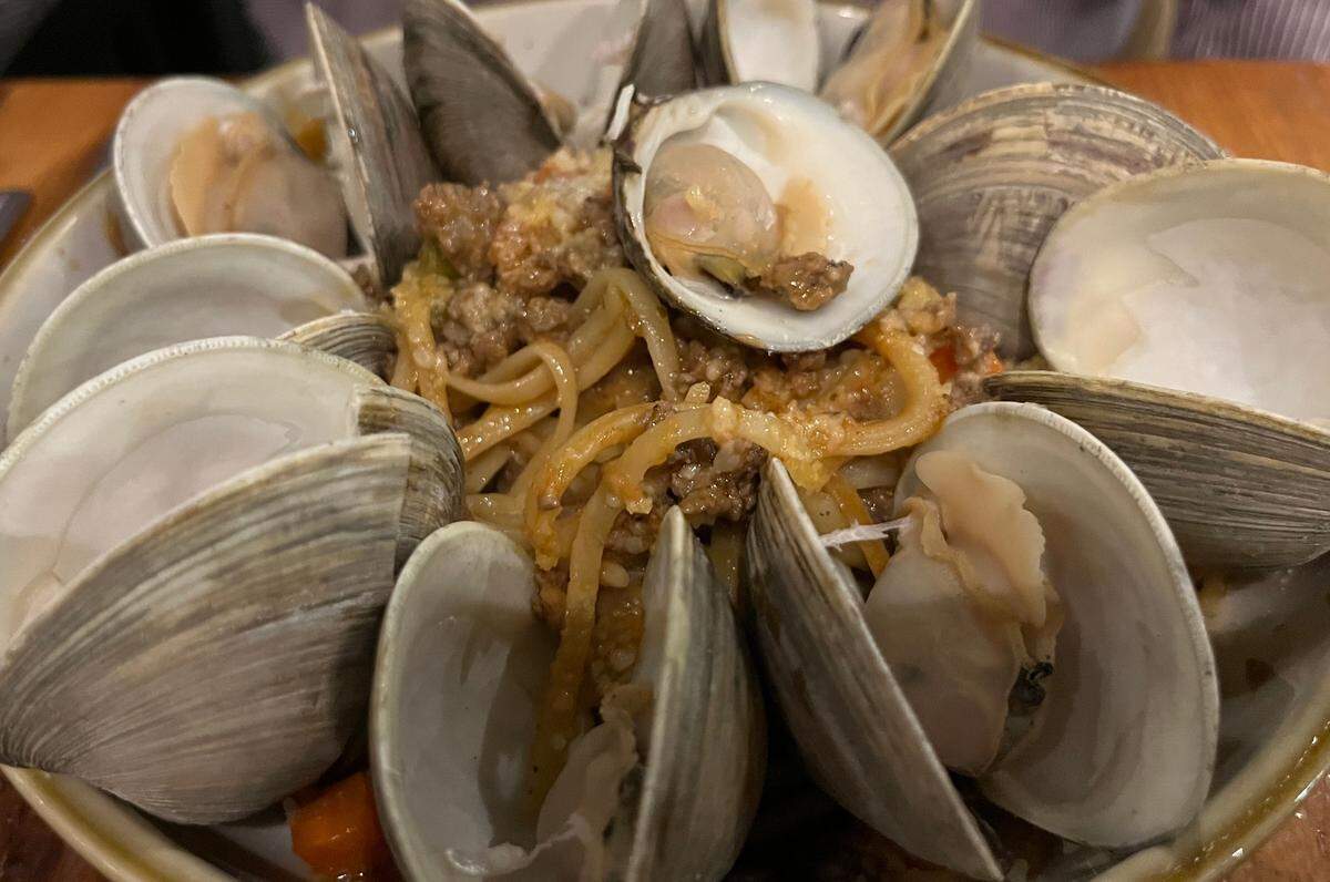 A seafood pasta dish from Rocksalt.