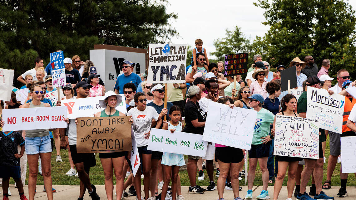 PHOTOS: Hundreds protest sale of Morrison YMCA