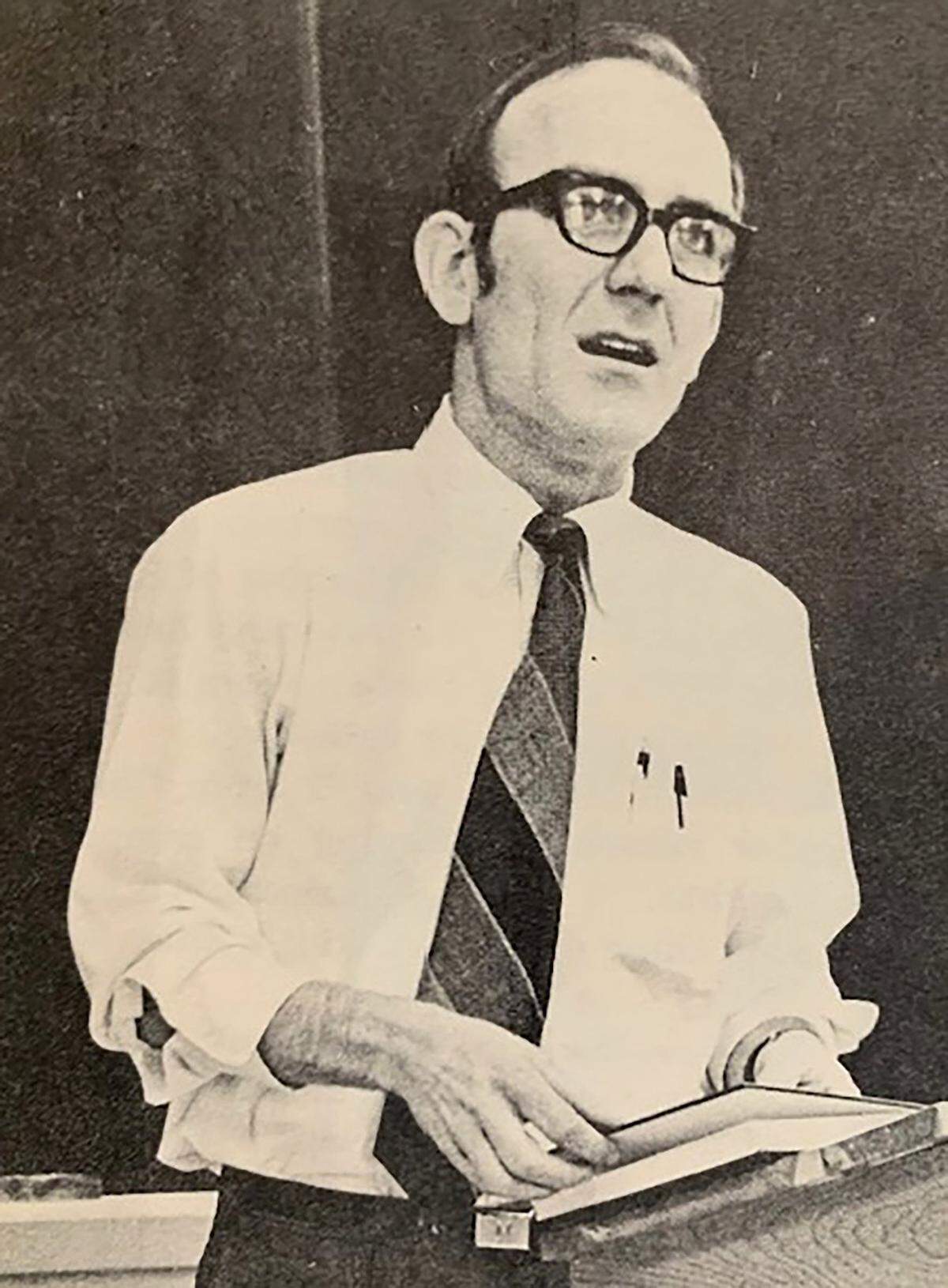 Walt Norem, a professor at UNC Charlotte, was one of the 72 victims of Eastern Flight 212 on Sept. 11, 1974.