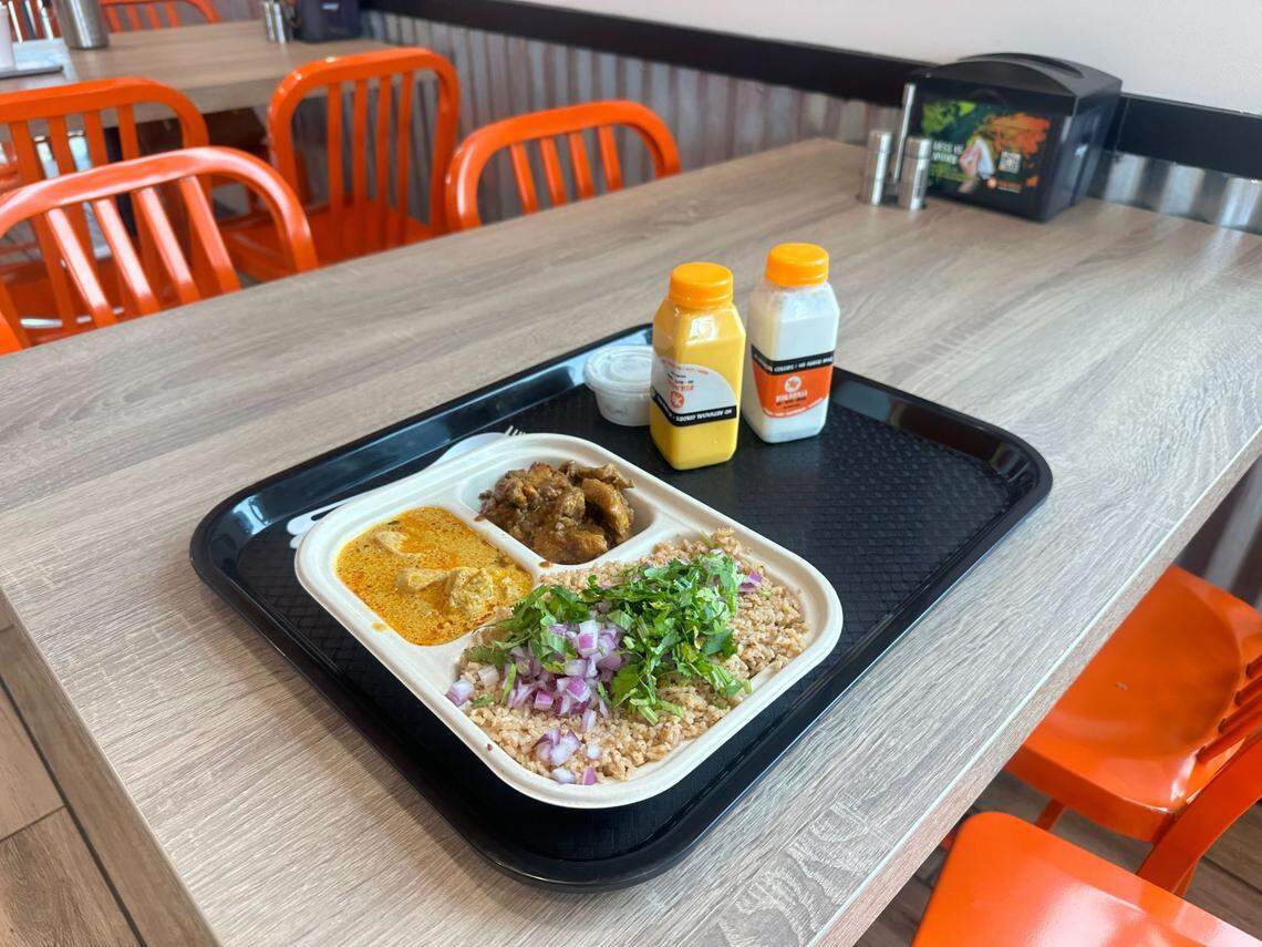 Kolapasi Indian Canteen offers diners the chance to select curries, rice options and bread to compose their meal.