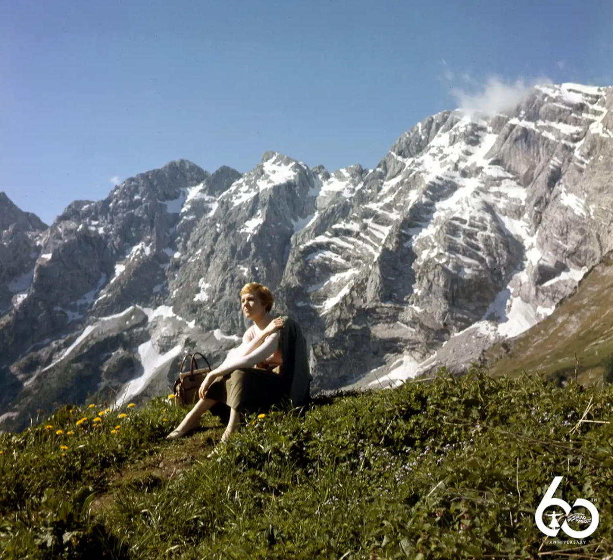 The hills may be alive with the sound of music, but even Julie Andrews needed to take a break at times during the opening scene of the movie.