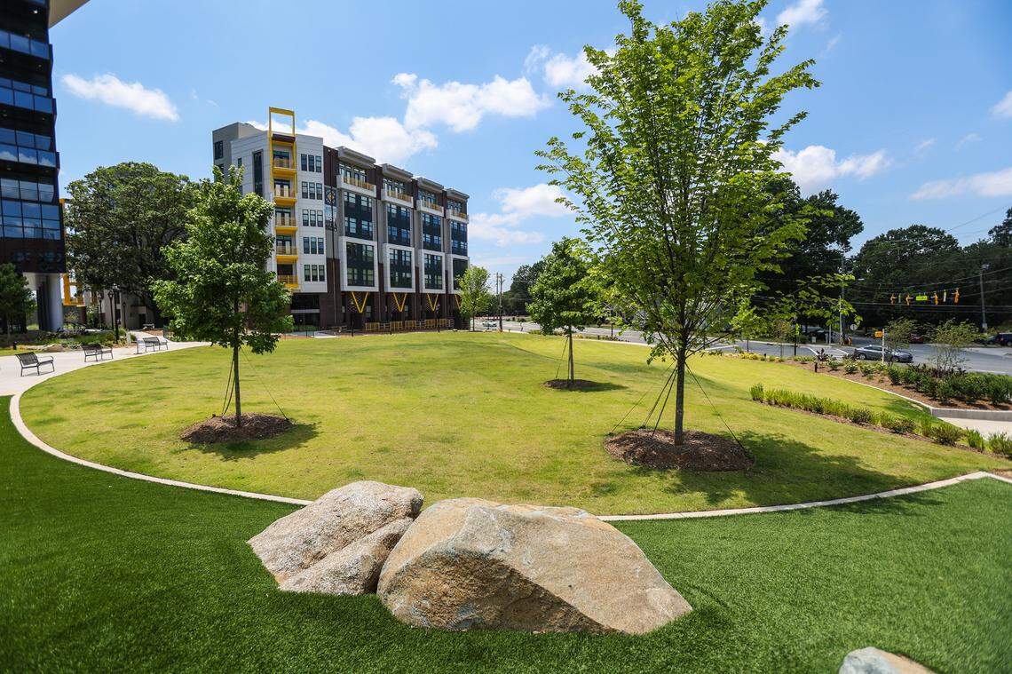 Amid new development at the corner of South Tryon Street at Kingston Avenue in South End sits Wilmore Centennial Park. Mecklenburg County Park and Recreation officials say they are “trying to work hard to be a player” in buying land for future recreation needs.