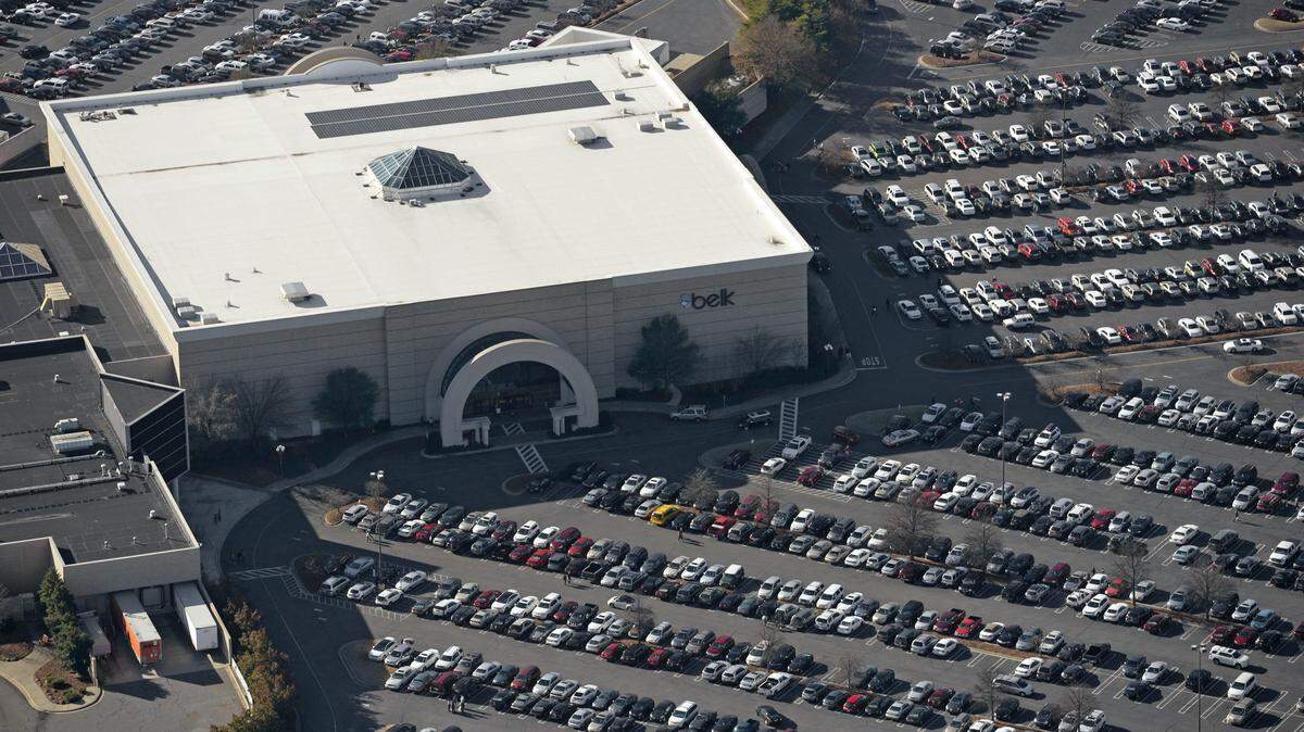 An aerial view of Carolina Place Mall in south Charlotte is shown in this file photo.