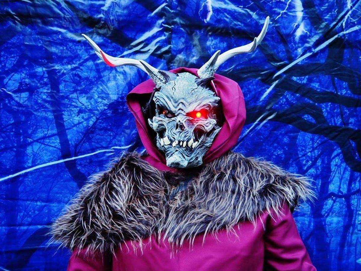 Karl Nickels dressed up as a demonic creature that haunted Rosemont Manor last year.