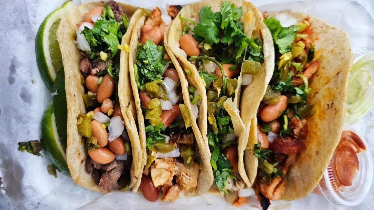 Tacos El Flacko’s tacos.