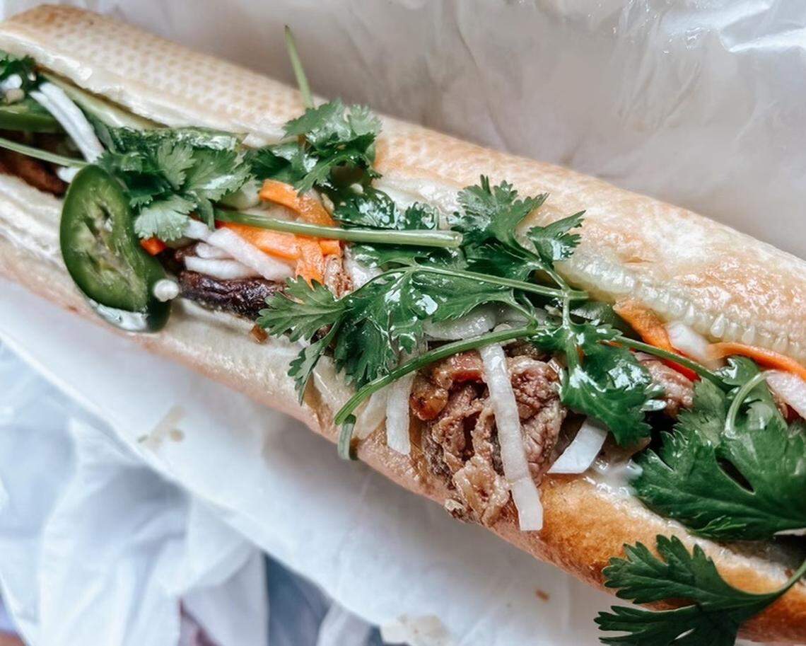 Lula’s grilled pork banh mi.
