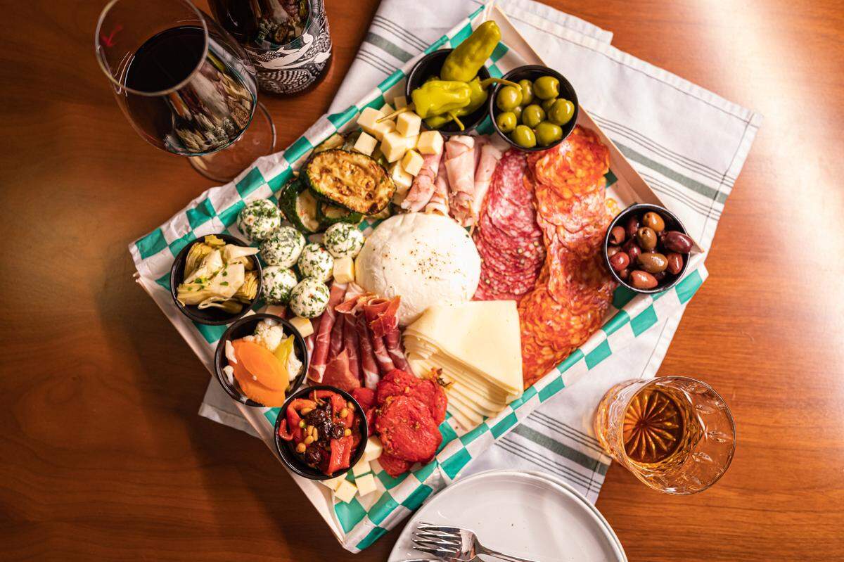 The mozzarella platter from Little Mama’s. 