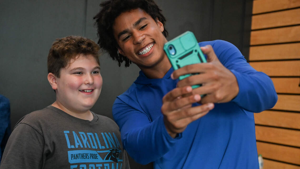 PHOTOS: Panthers Kickoff event with Jalen Coker