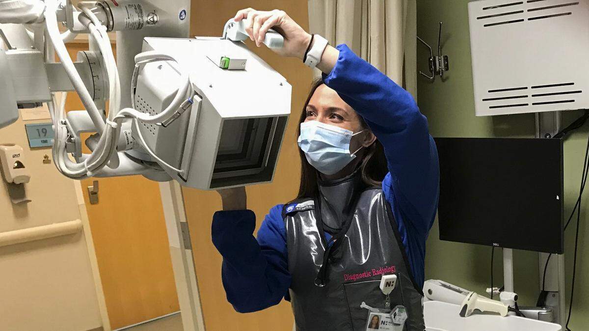 Randi Homan, a radiology supervisor, makes scans less scary for COVID patients