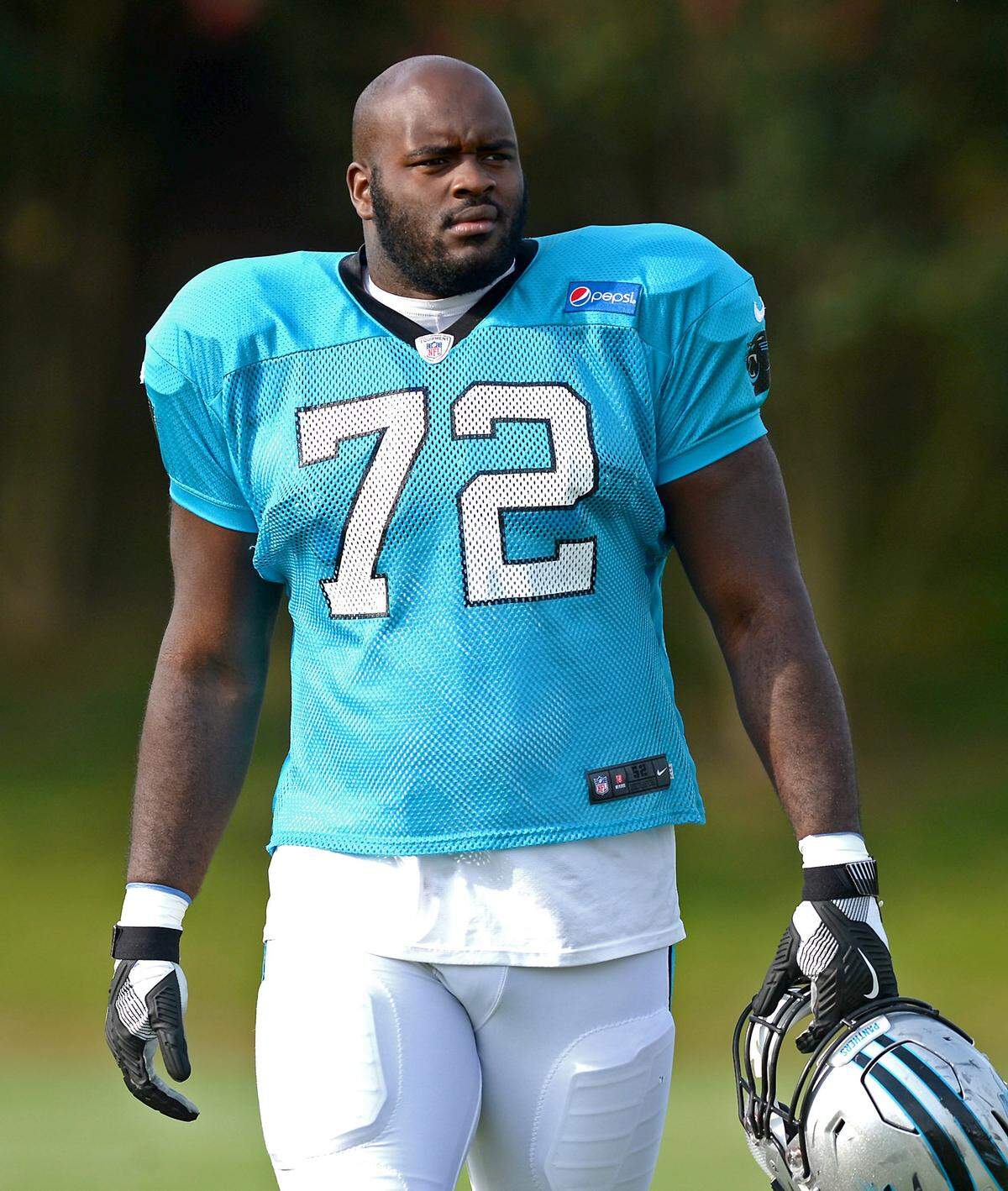 Carolina Panthers tackle Taylor Moton has a chance to make a name for himself this NFL season, as much for his talent as for his opportunity.