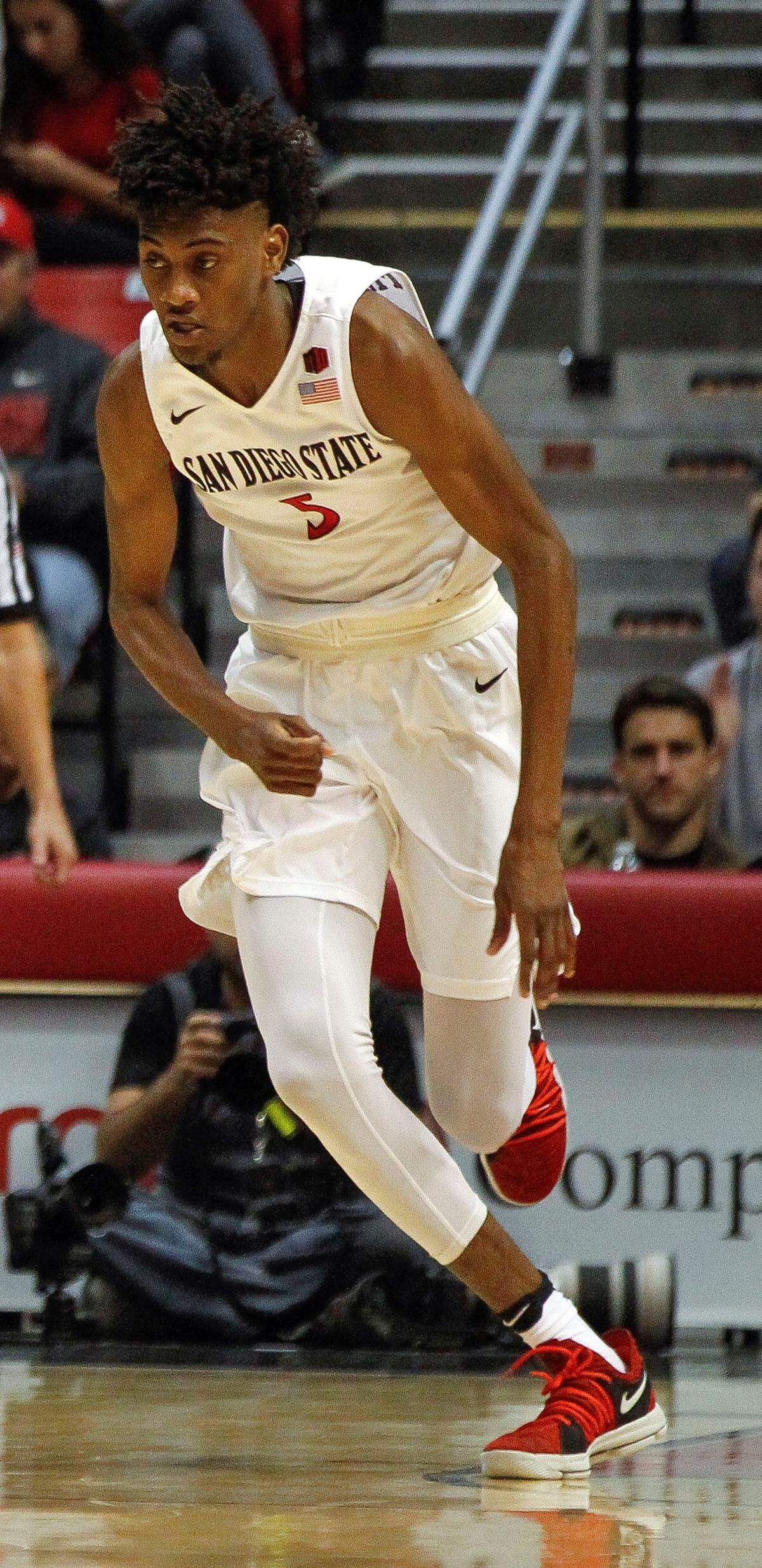 The attorney for Jalen McDaniels says the new Hornets draft pick regrets any pain he caused two female high school classmates who claim McDaniels secretly filmed them while they were having sex. The women have sued. (Hayne Palmour IV/San Diego Union-Tribune/TNS)
