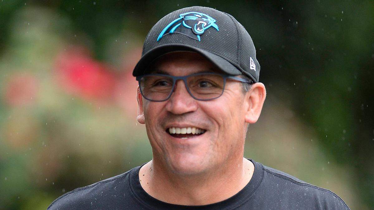 Carolina Panthers head coach Ron Rivera gave presentations to new owner David Tepper and other prospective buyers as part of the franchise sales process.